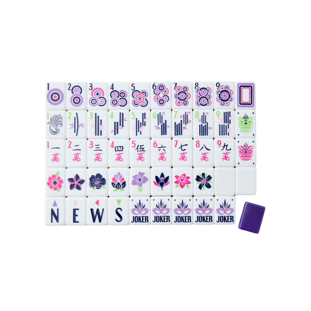 Oh My Mahjong Lilac Soiree Tiles