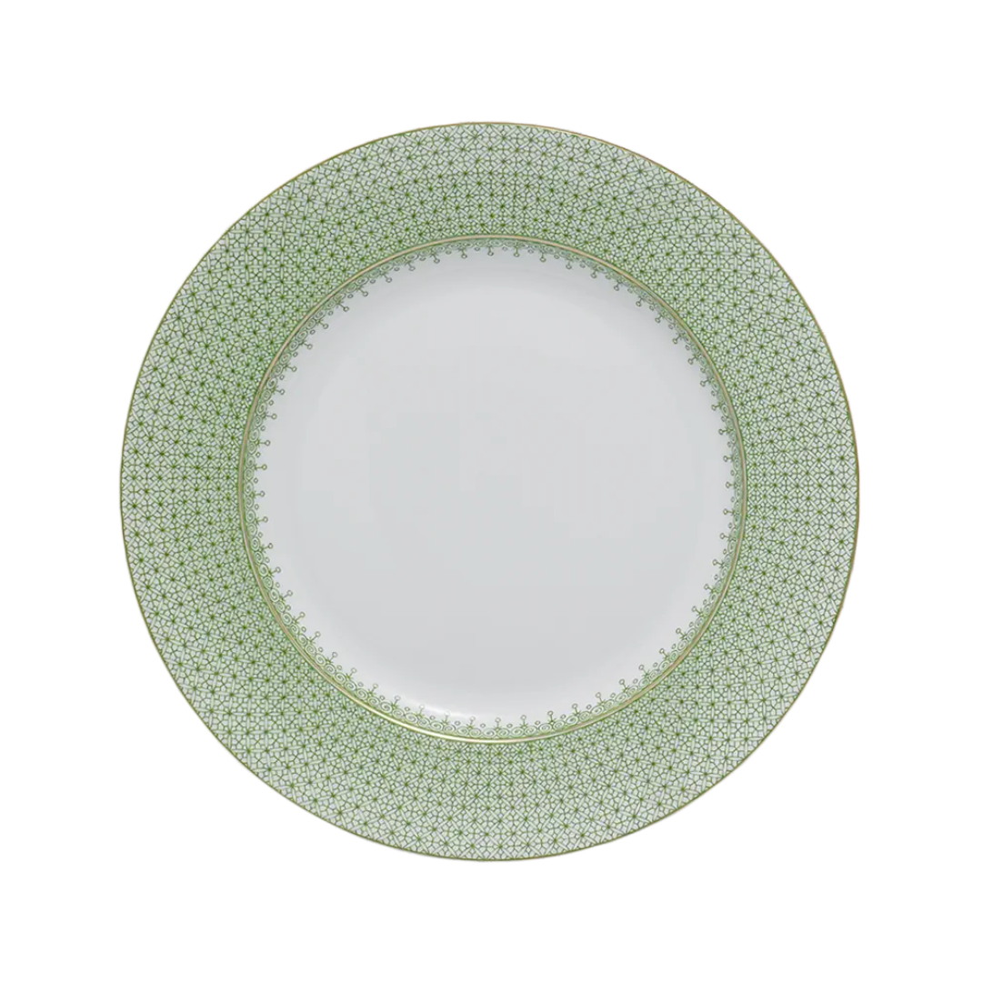 Mottahedeh Apple Green Lace Dinner Plate