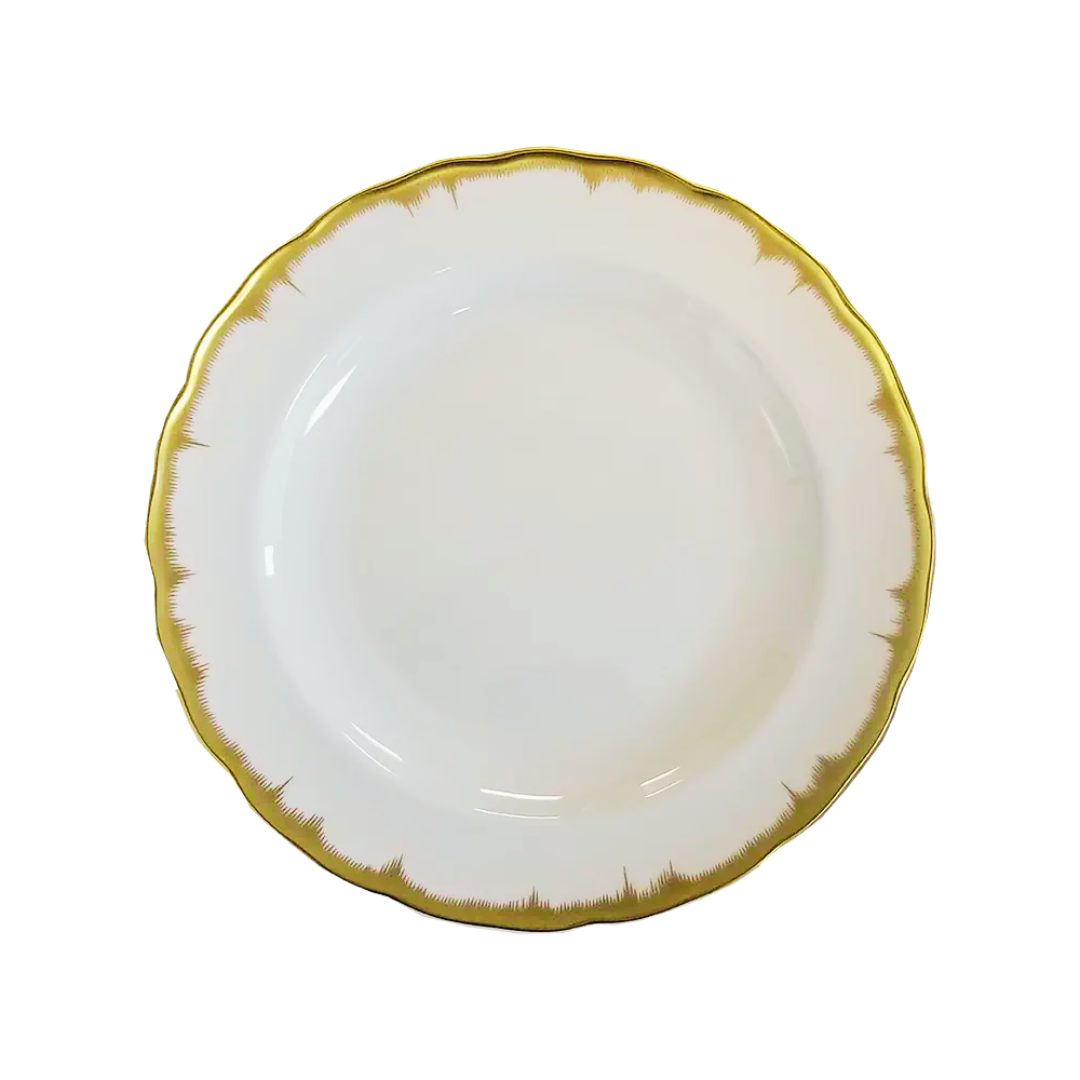 Mottahedeh Chelsea Feather Gold Dinner Plate