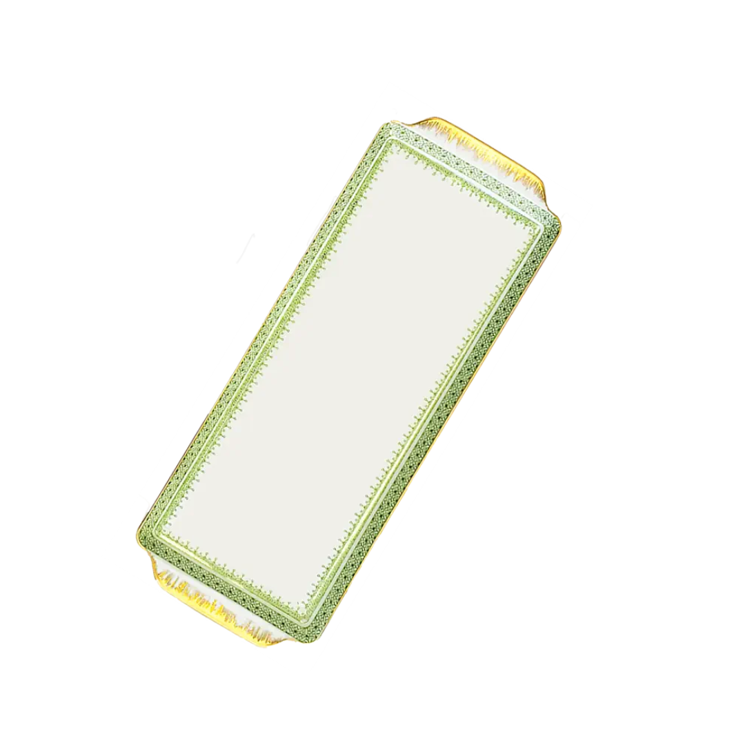 Mottahedeh Apple Green Lace Sandwich Tray
