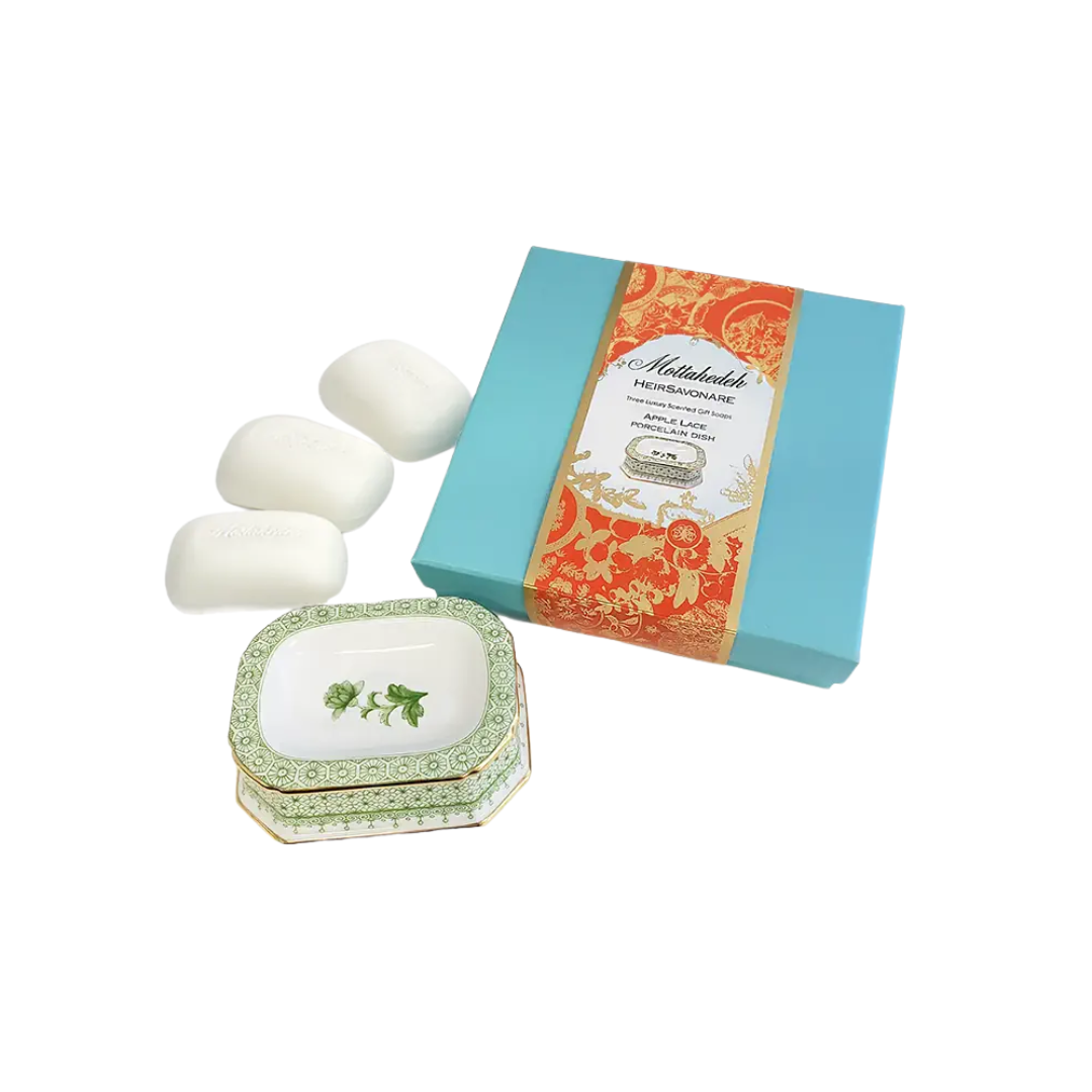 Mottahedeh Apple Lace Gift Soap Set