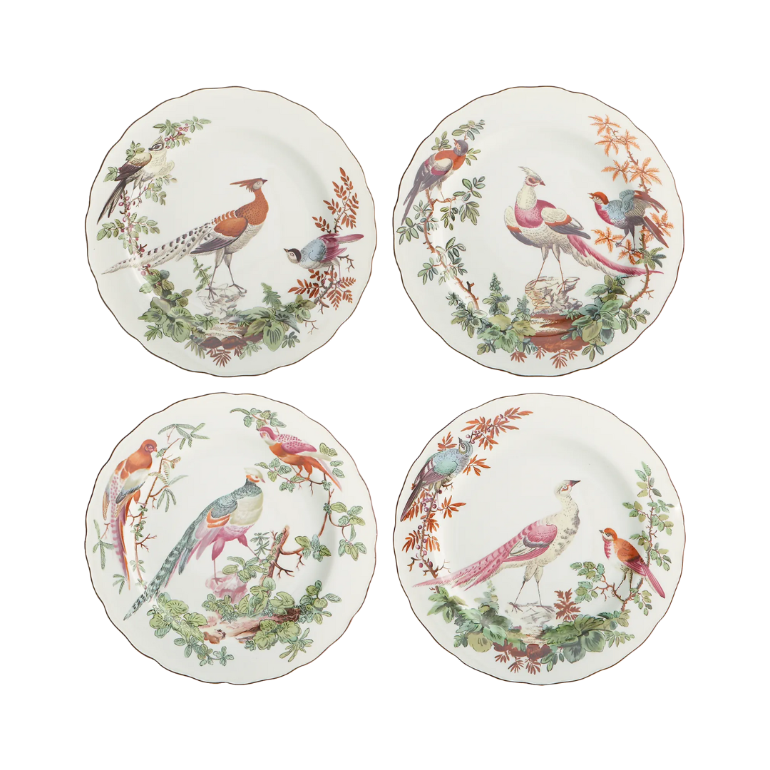 Mottahedeh Chelsea Bird Dessert Plates (set of 4)