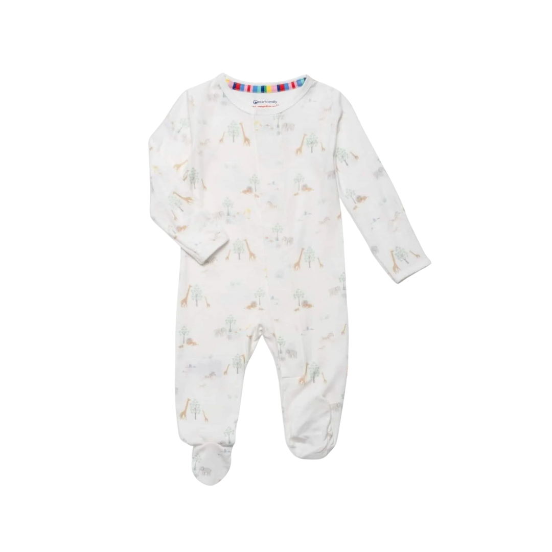 Mangetic Me White Safari Footie
