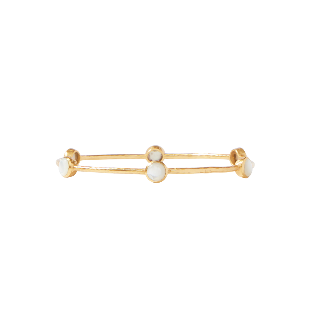 Julie Vos Milano Bangle- Mother of Pearl S
