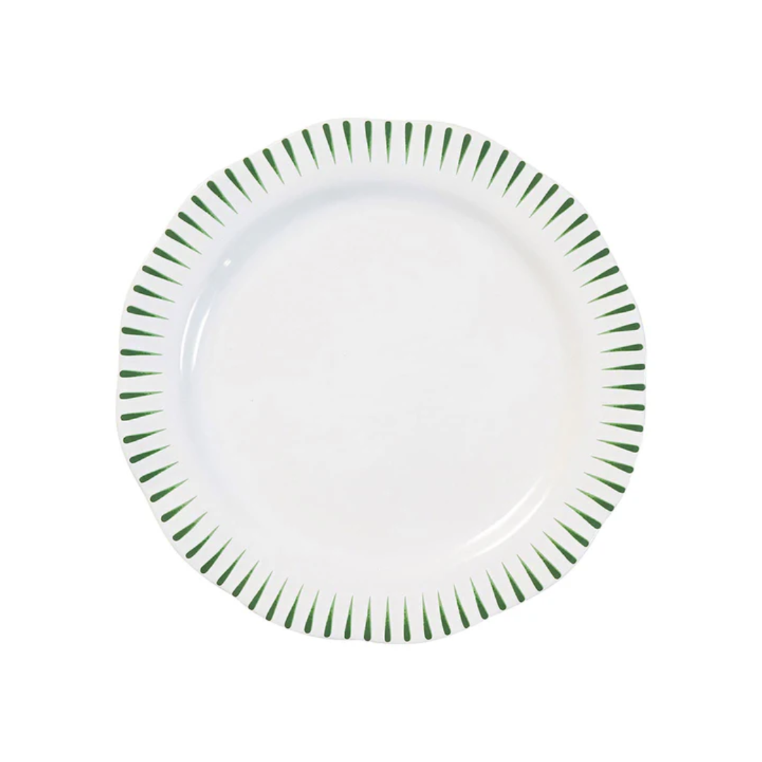 Juliska Sitio Stripe Dinner Plate - Basil