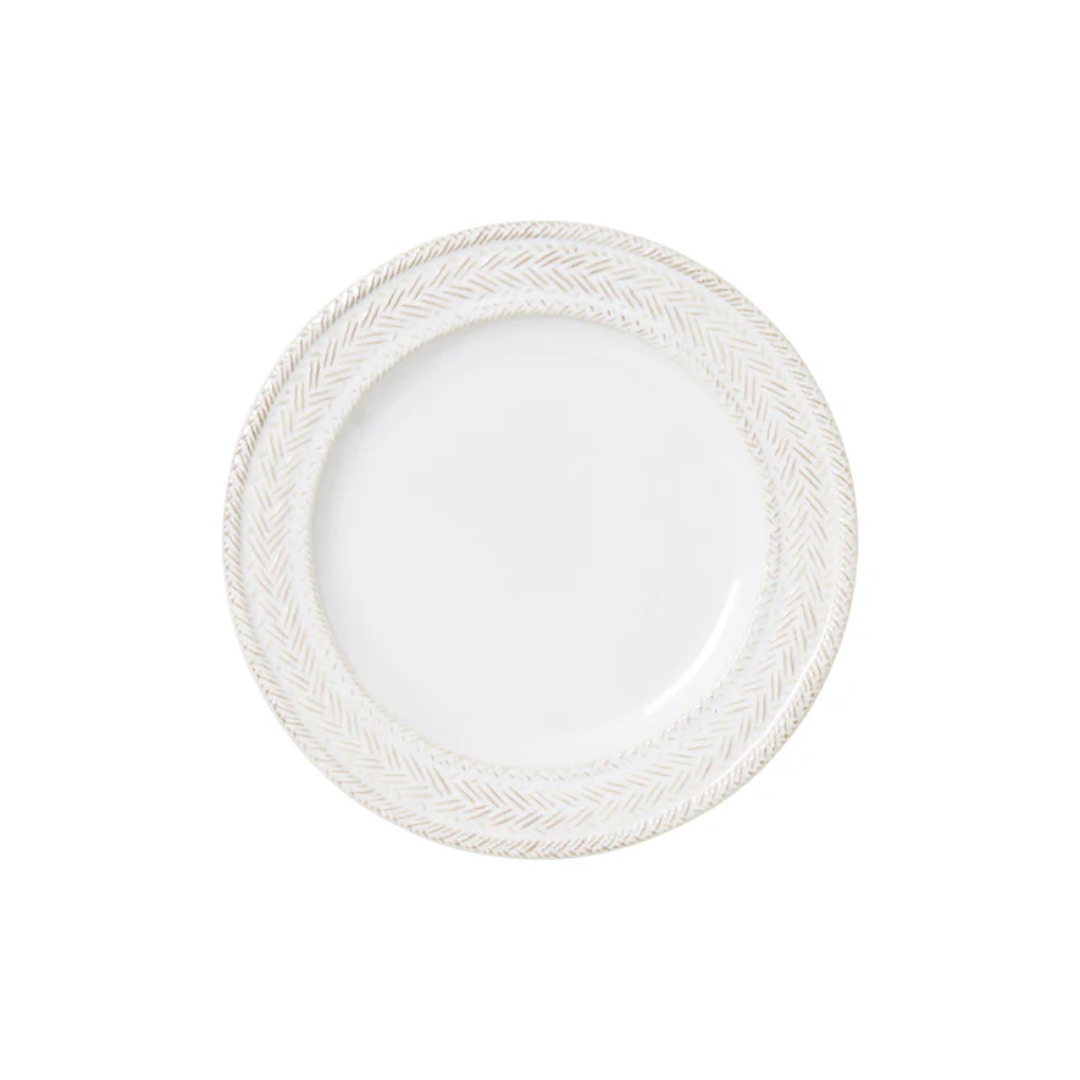 Juliska Le Panier Dessert/Salad Plate - Whitewash