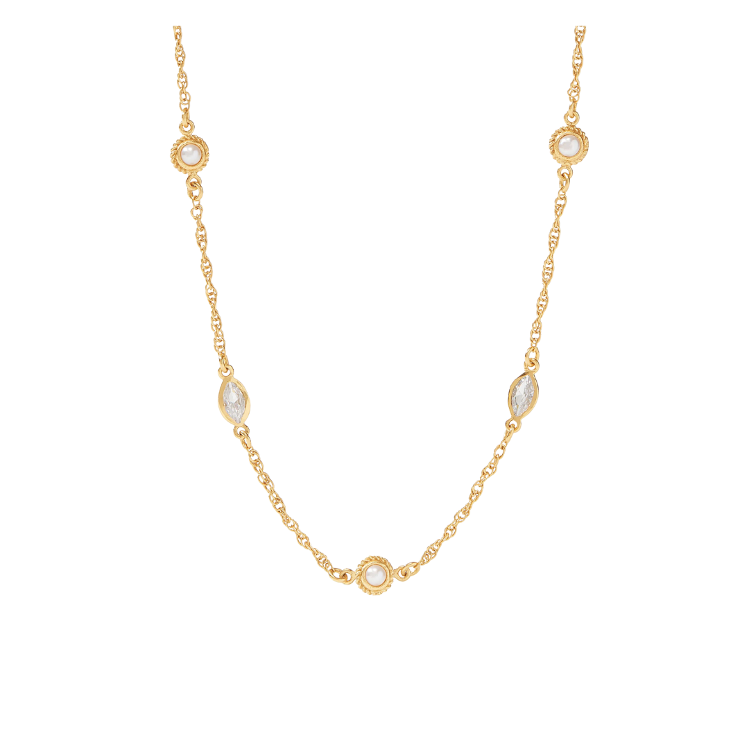 Julie Vos Monaco Delicate Station Necklace