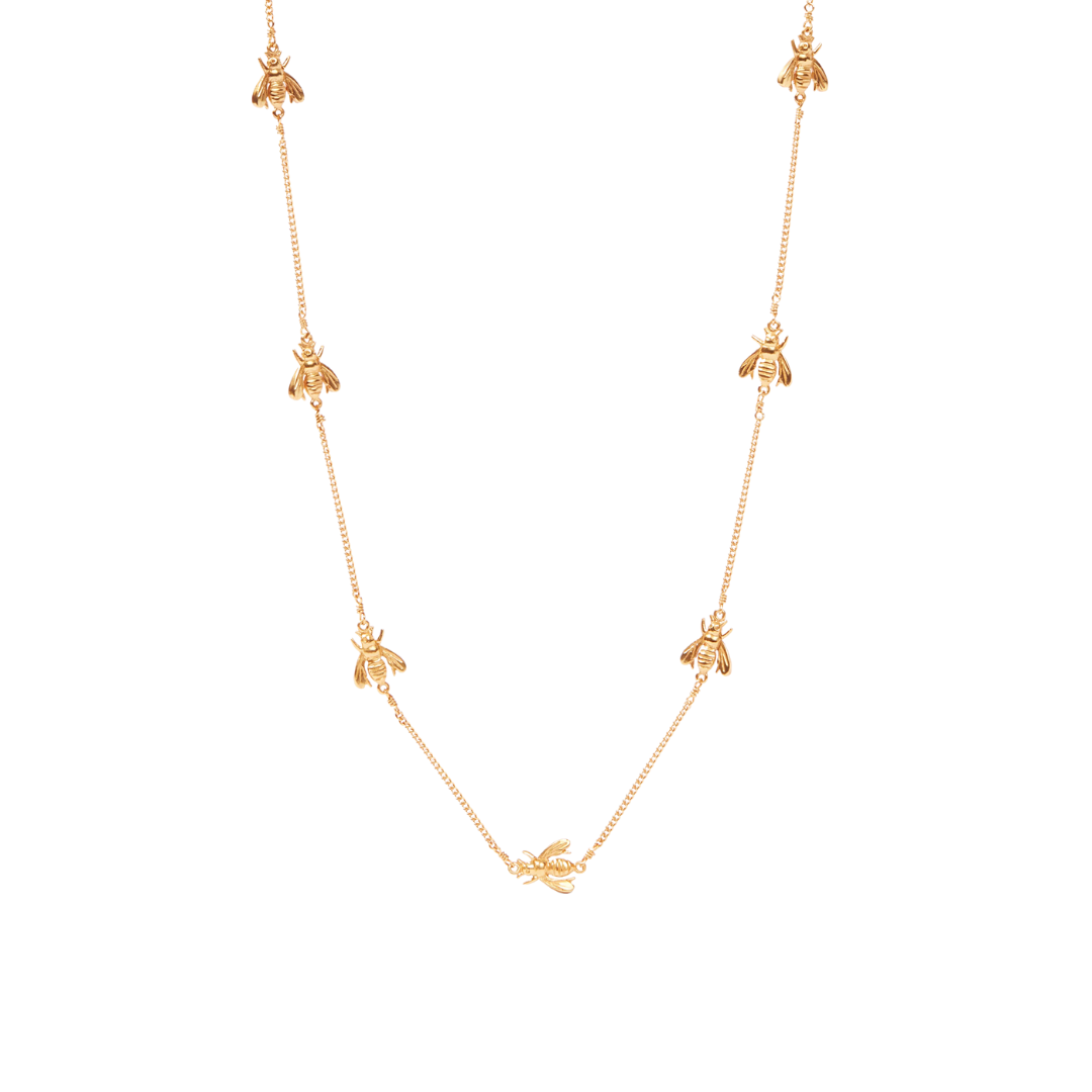 Julie Vos Bee Delicate Station Necklace