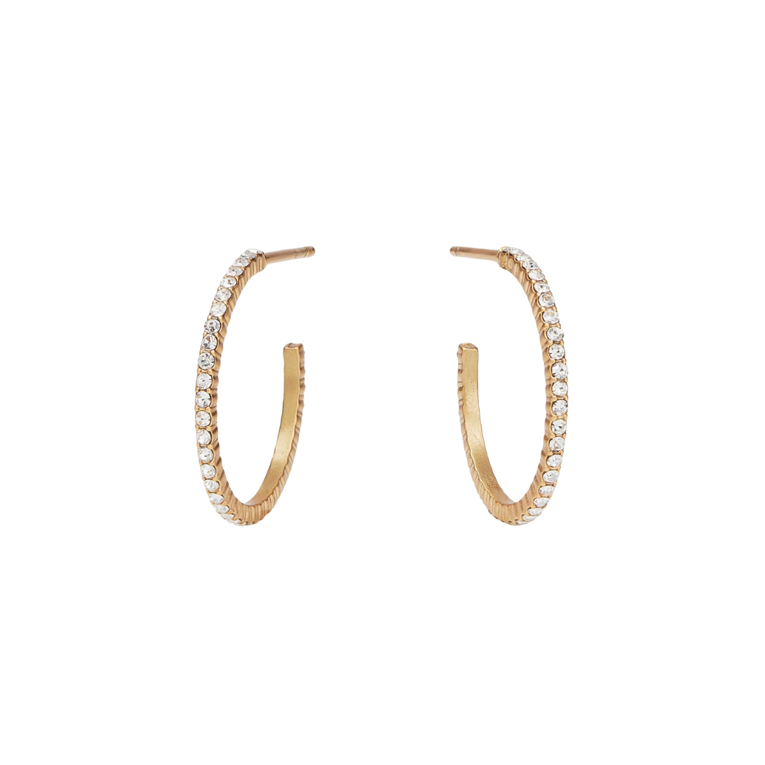Julie Vos Windsor Hoop S - Cubic Zirconia