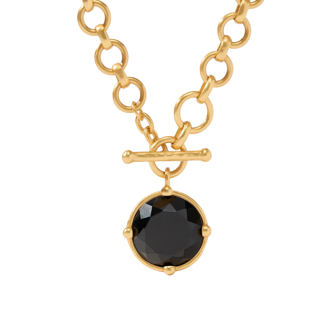 Julie Vos Honeybee Demi Necklace - Obsidian Black