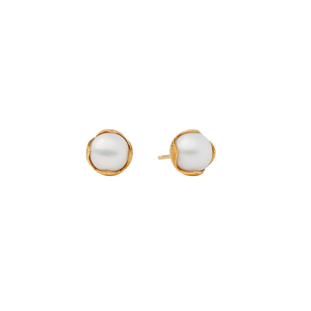 Julie Vos Penelope Stud - Small - Gold and Pearl