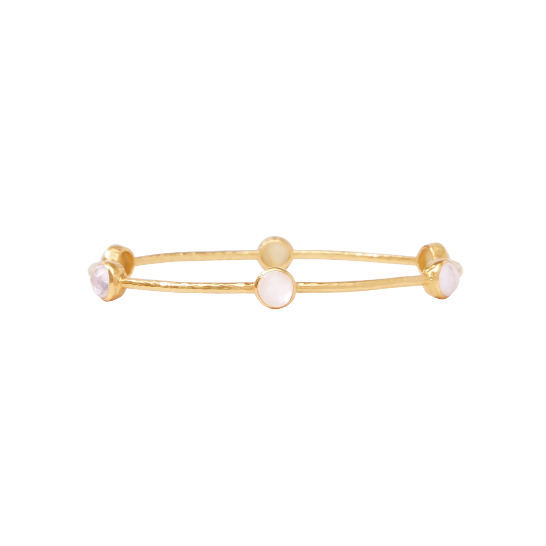 Julie Vos Milano Luxe Bangle-Iridescent Rose-S