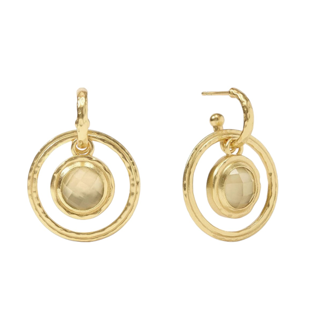 Julie Vos Astor 6-in-1 Charm Earring - Iridescent Champagne Gold