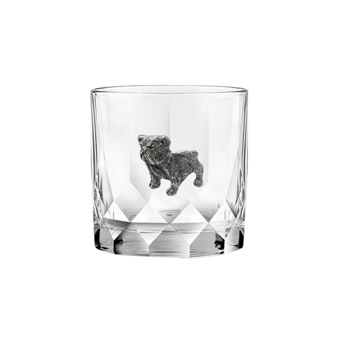 Menagerie Bulldog Classic Rocks Glass/Tumbler