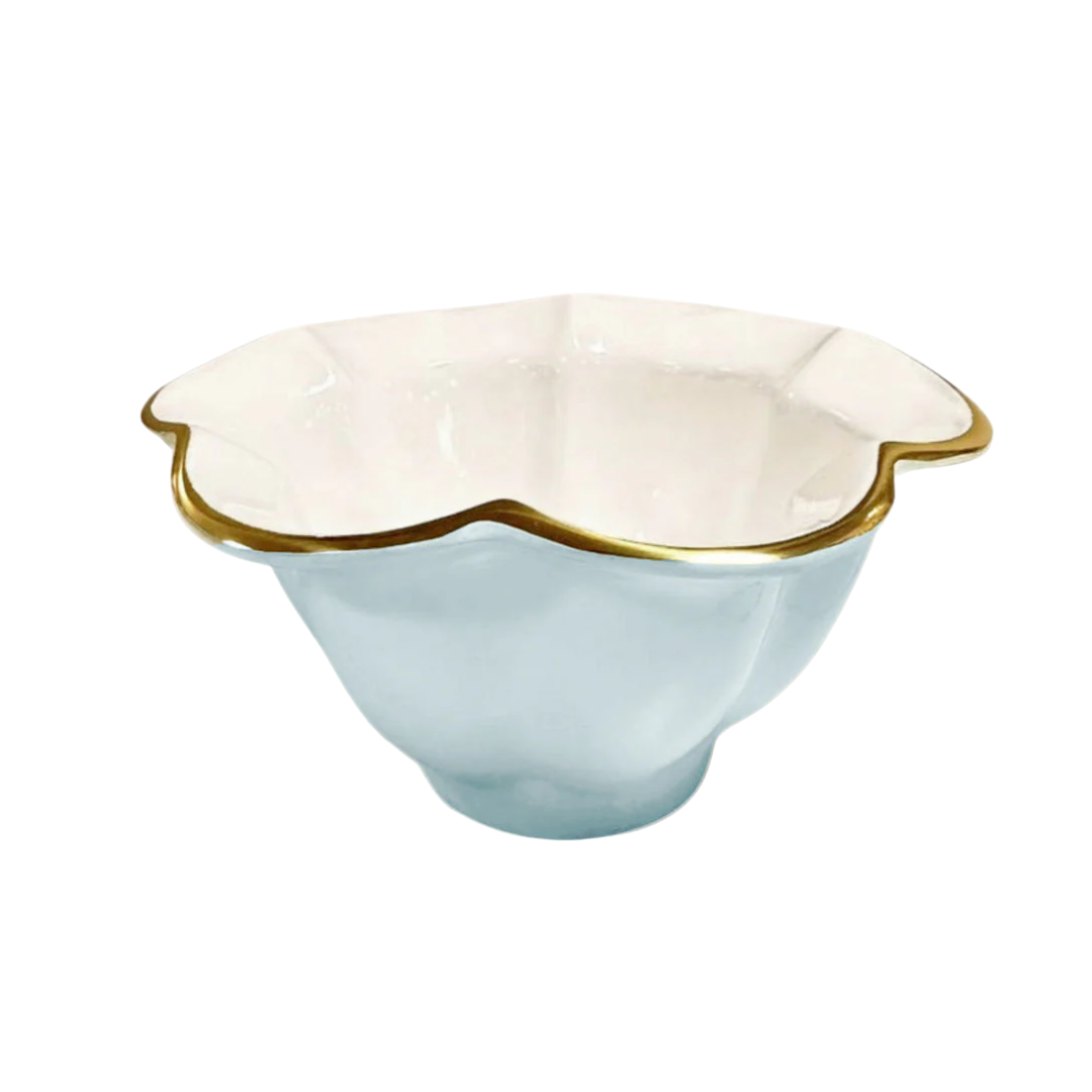 Beatriz Ball Encanto Devon Small Bowl - Sky Blue and White