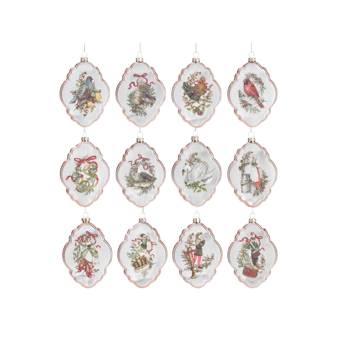 Burton and Burton Twelve Days of Christmas Ornament Set