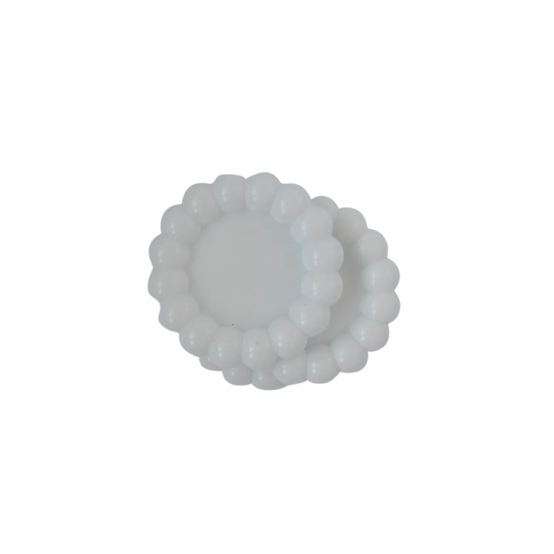 Eastwind Designs White Bubble Coaster