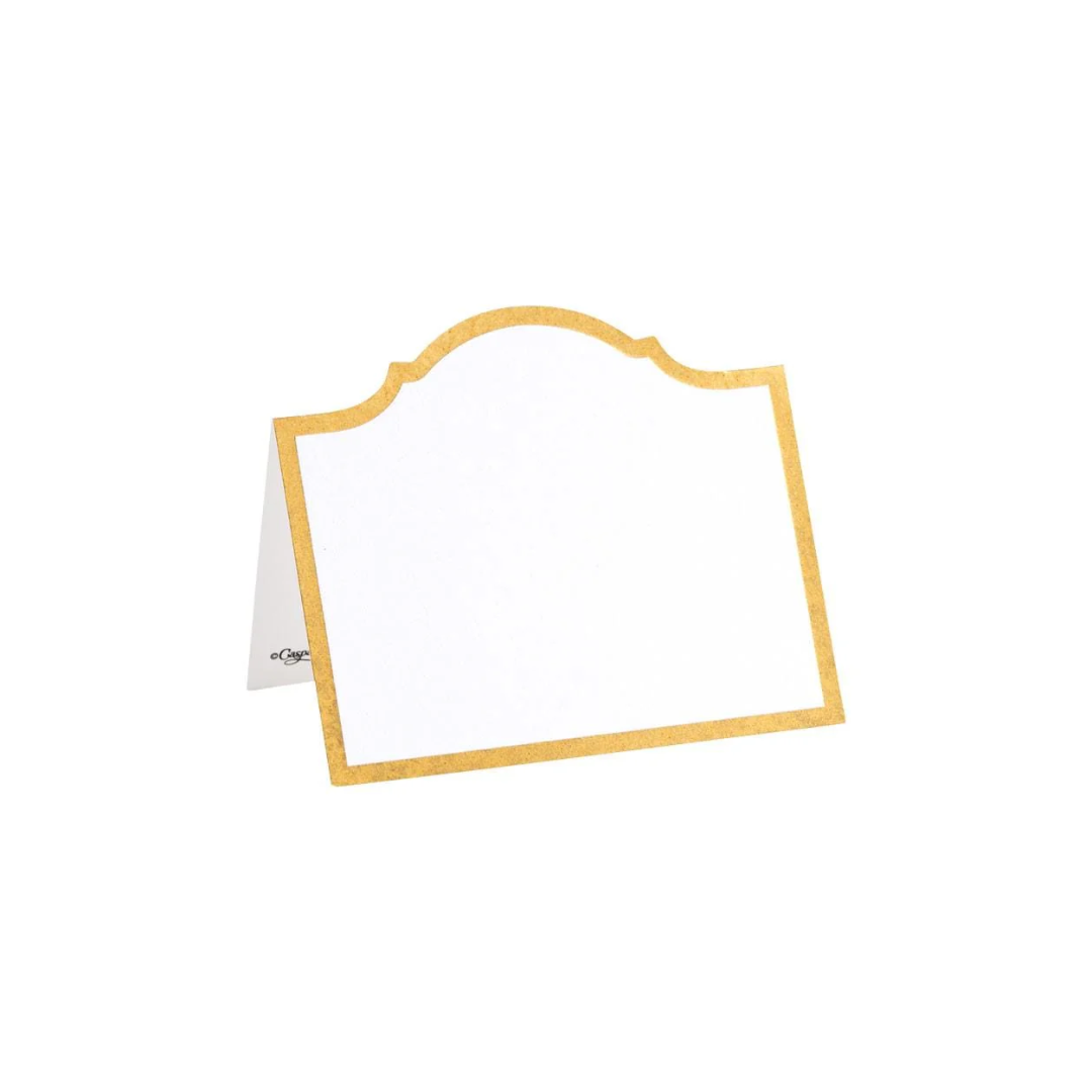 Caspari Arch Die-Cut Place Cards - Gold Foil