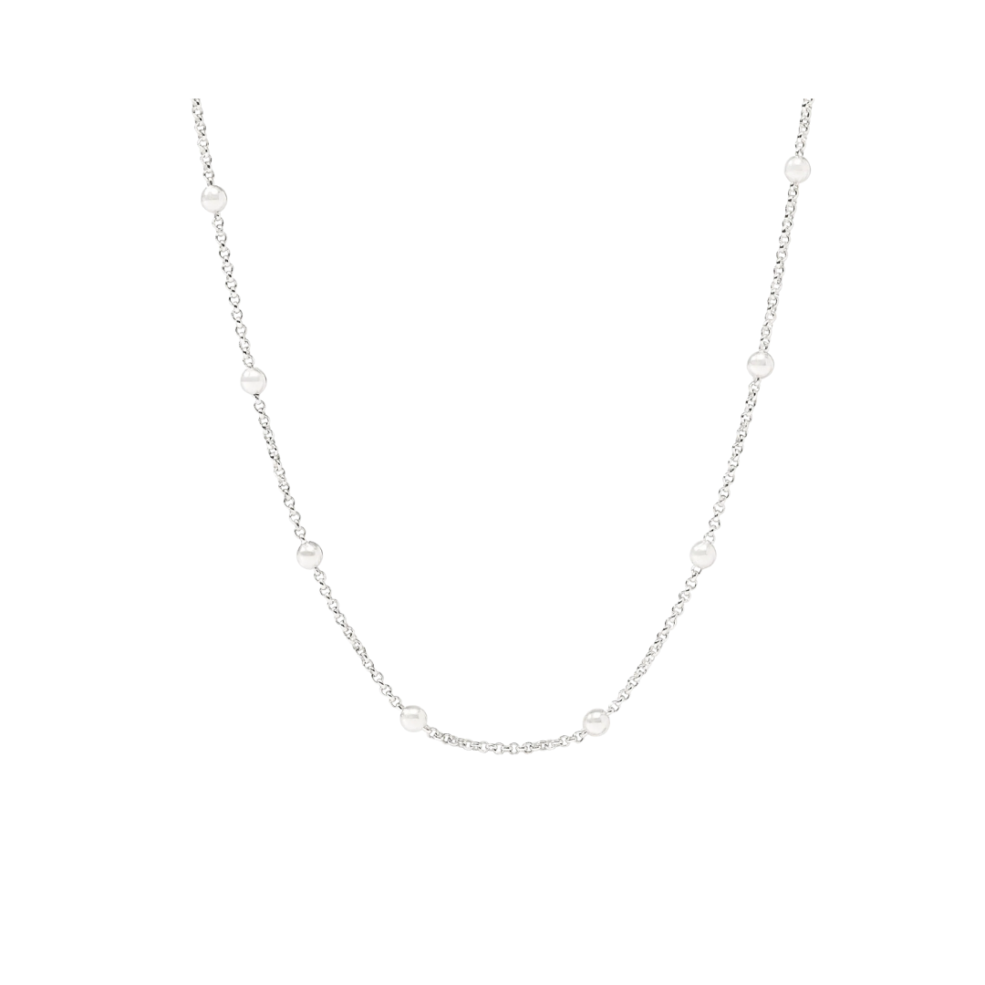 Julie Vos Silver Solara Delicate Station Necklace