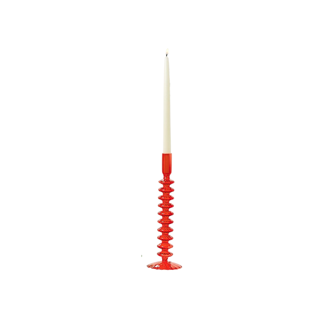 Glass Candlestick Holders