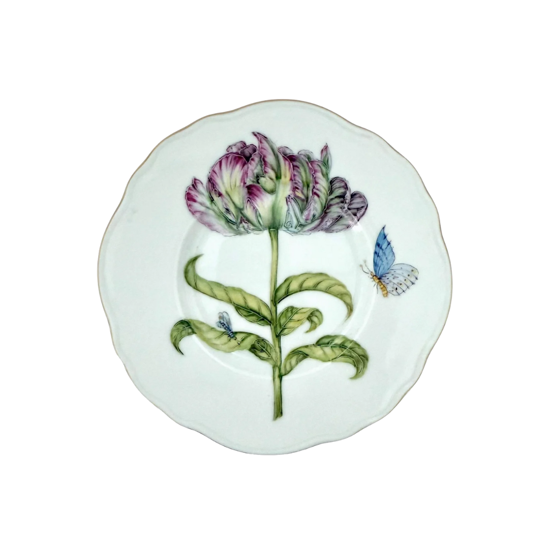 Anna Weatherley Rhapsody of Colors Parrot Tulip Bread and Butter Plate
