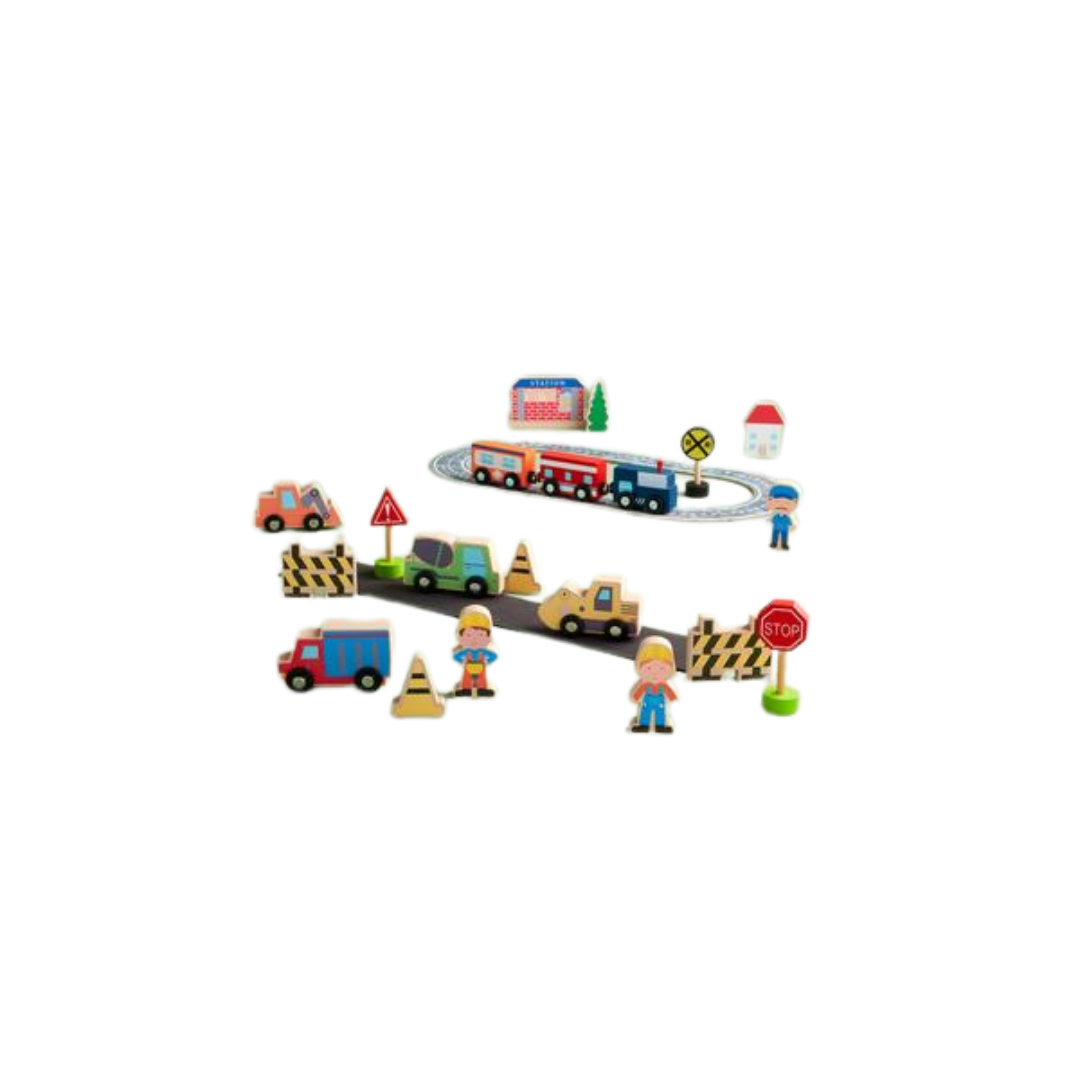 Construction Wood Toy Set