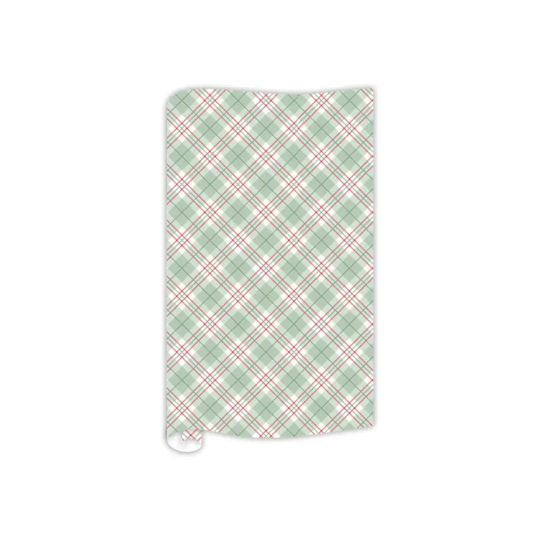 Holiday Red and Green Plaid Wrapping Paper