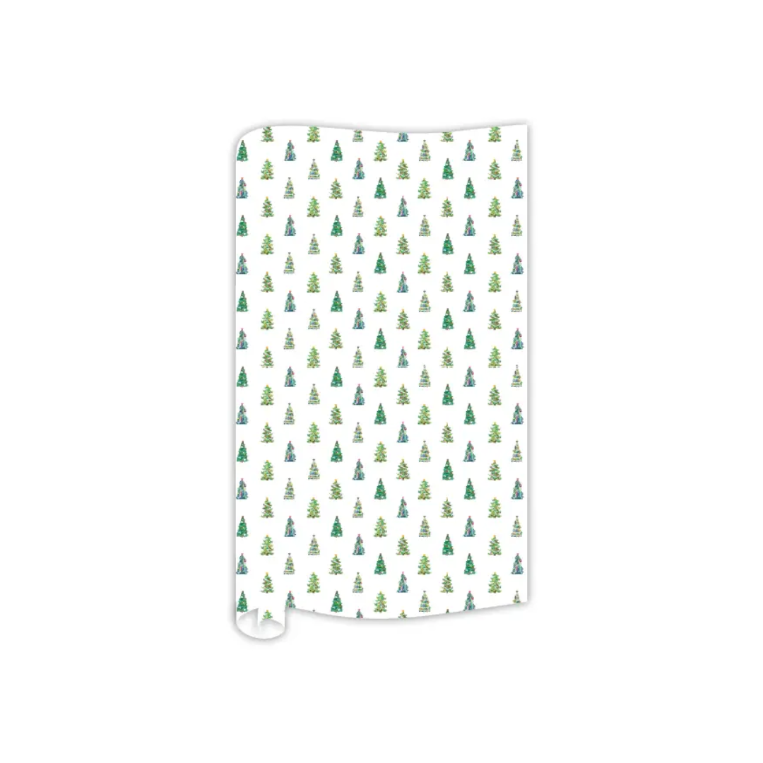 Small Christmas Tree Pattern Wrapping Paper