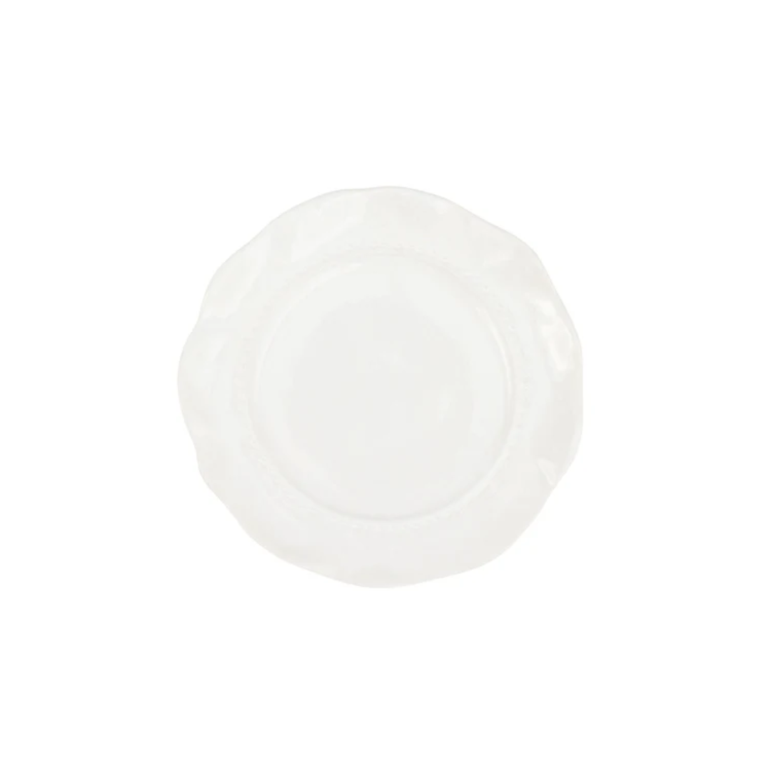 Vietri Giorno White Salad Plate