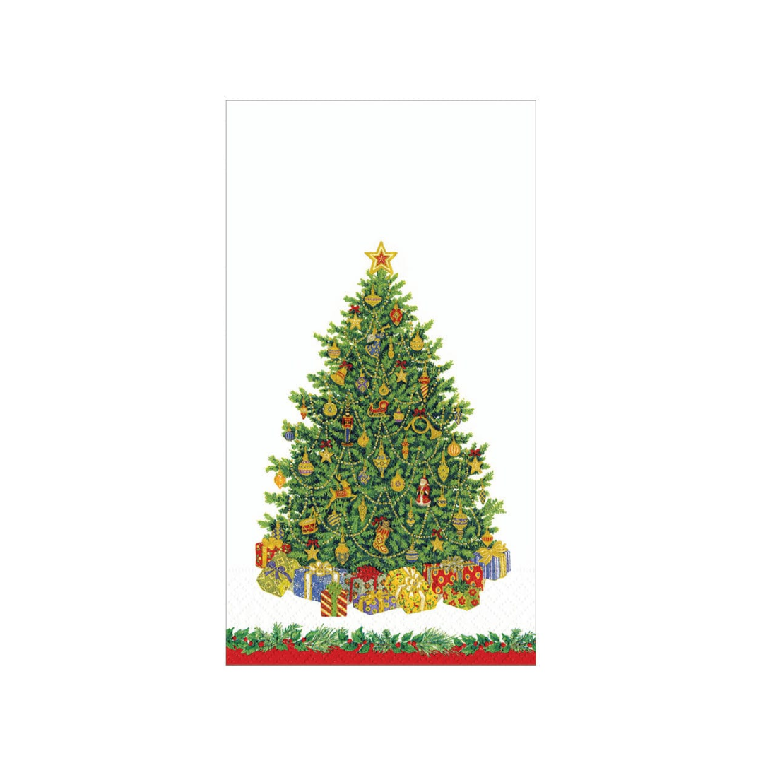 Caspari Christmas Tree Guest Towels