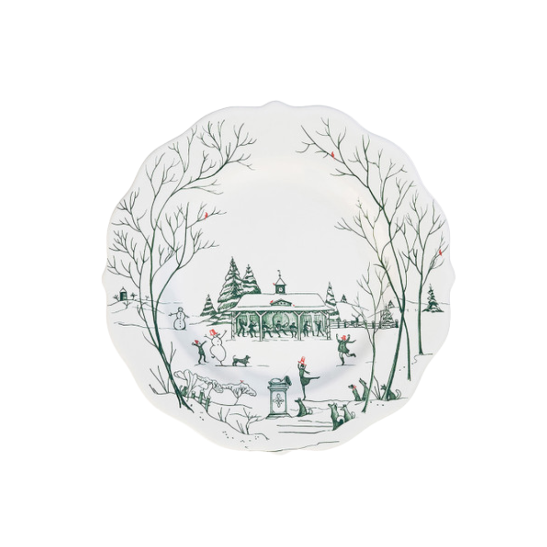 Juliska Country Estate Winter Frolic Dessert/Salad Plate - Evergreen