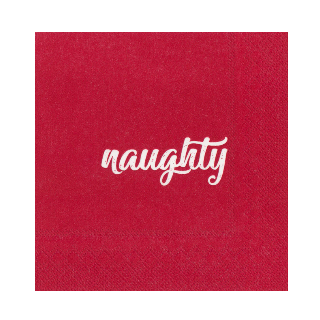 Naughty and Nice Cocktail Napkins