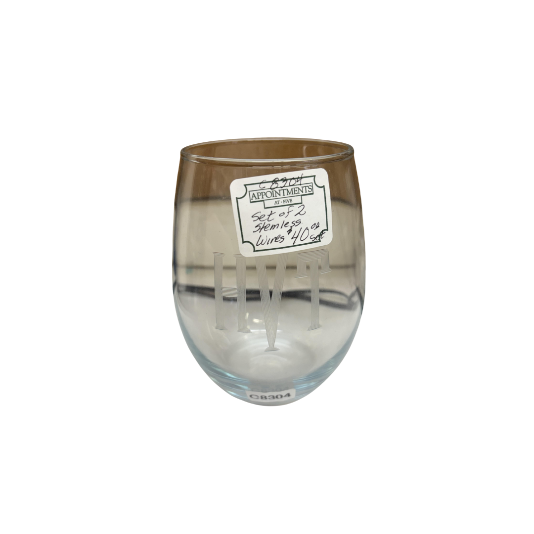 Set of 2 Stemless Wine