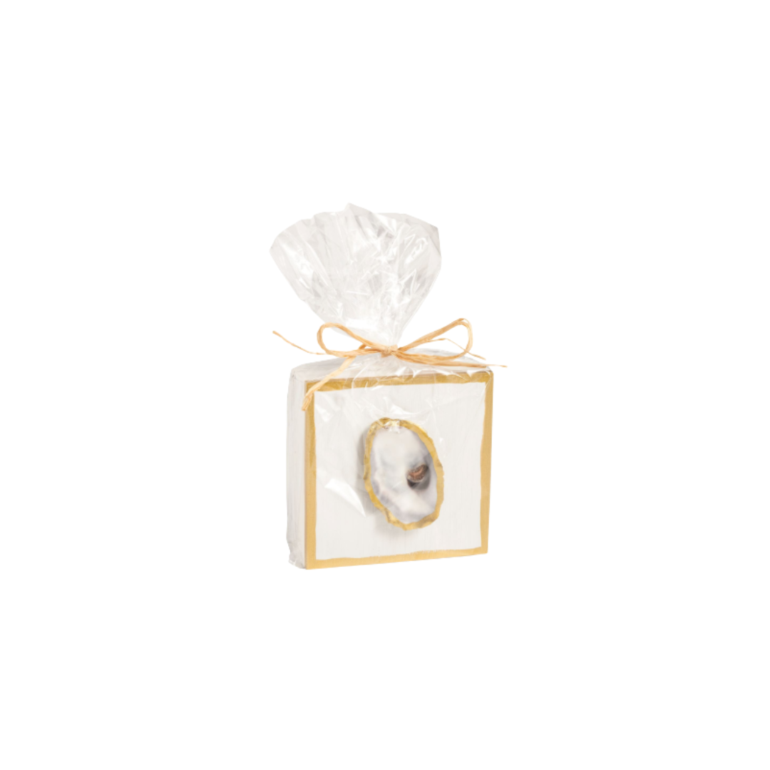 White Oyster Shell Plaque