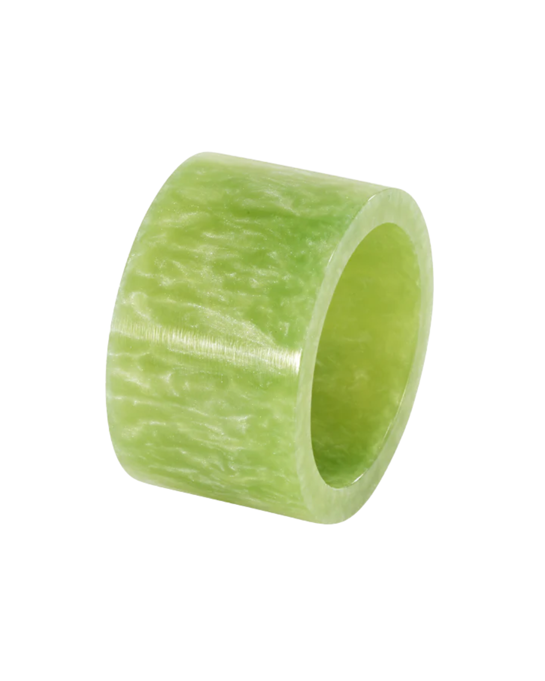 Marbled Band Green Napkin Ring
