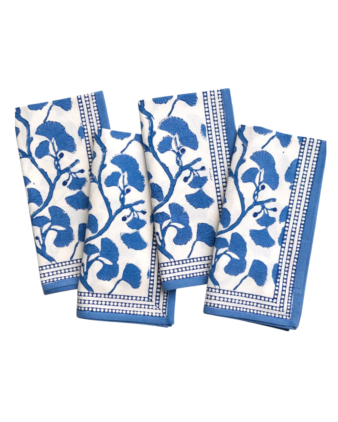 Pomegranate Blue Gingko Napkins - Set of Four