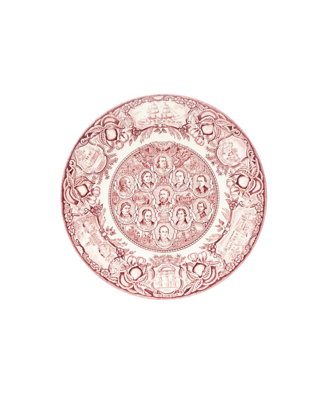 GA Plates - Portraits: Revolutionary Era - Pink #11