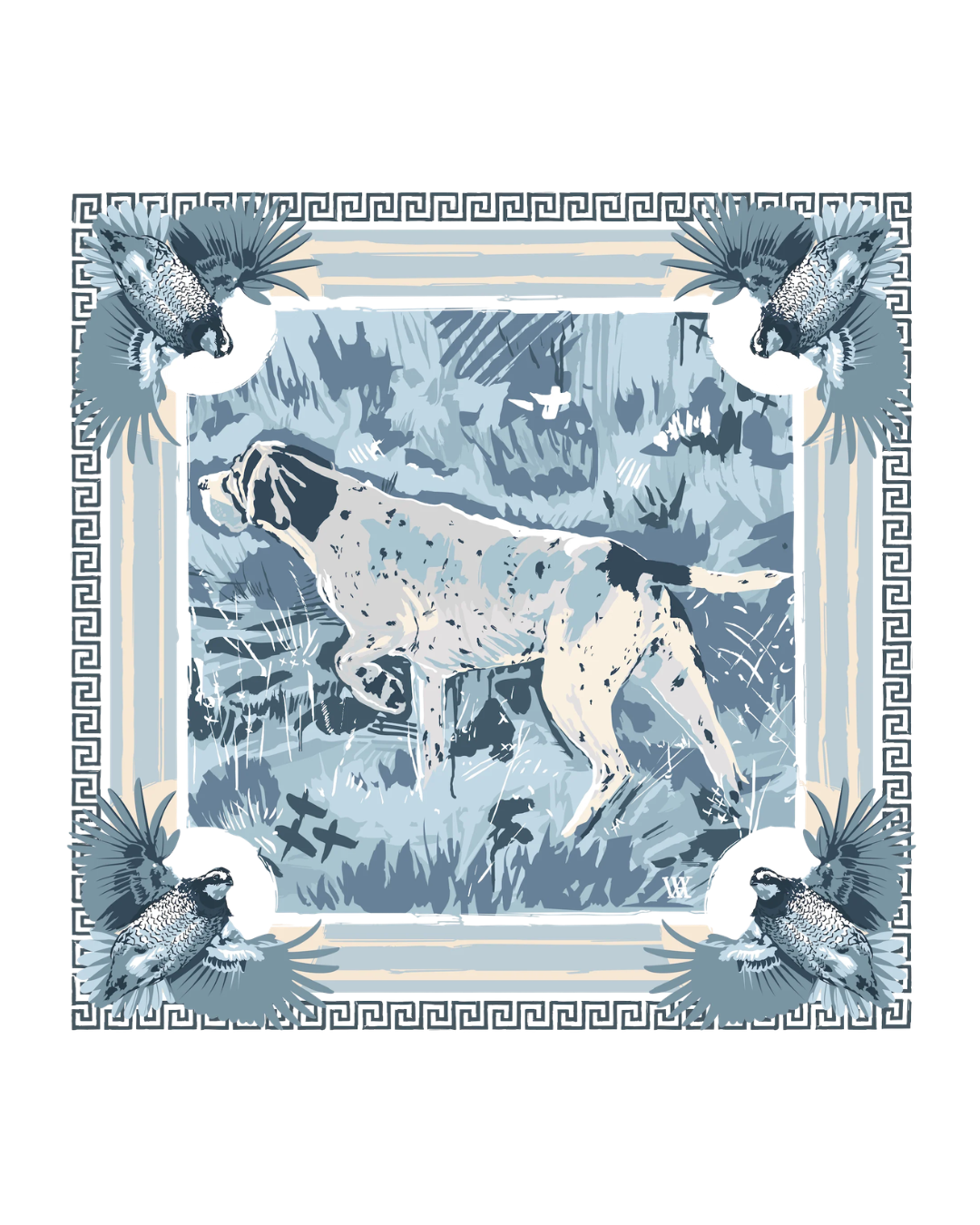 Austin Williams Light Blue Pointing Strong - Double Sided Scarf