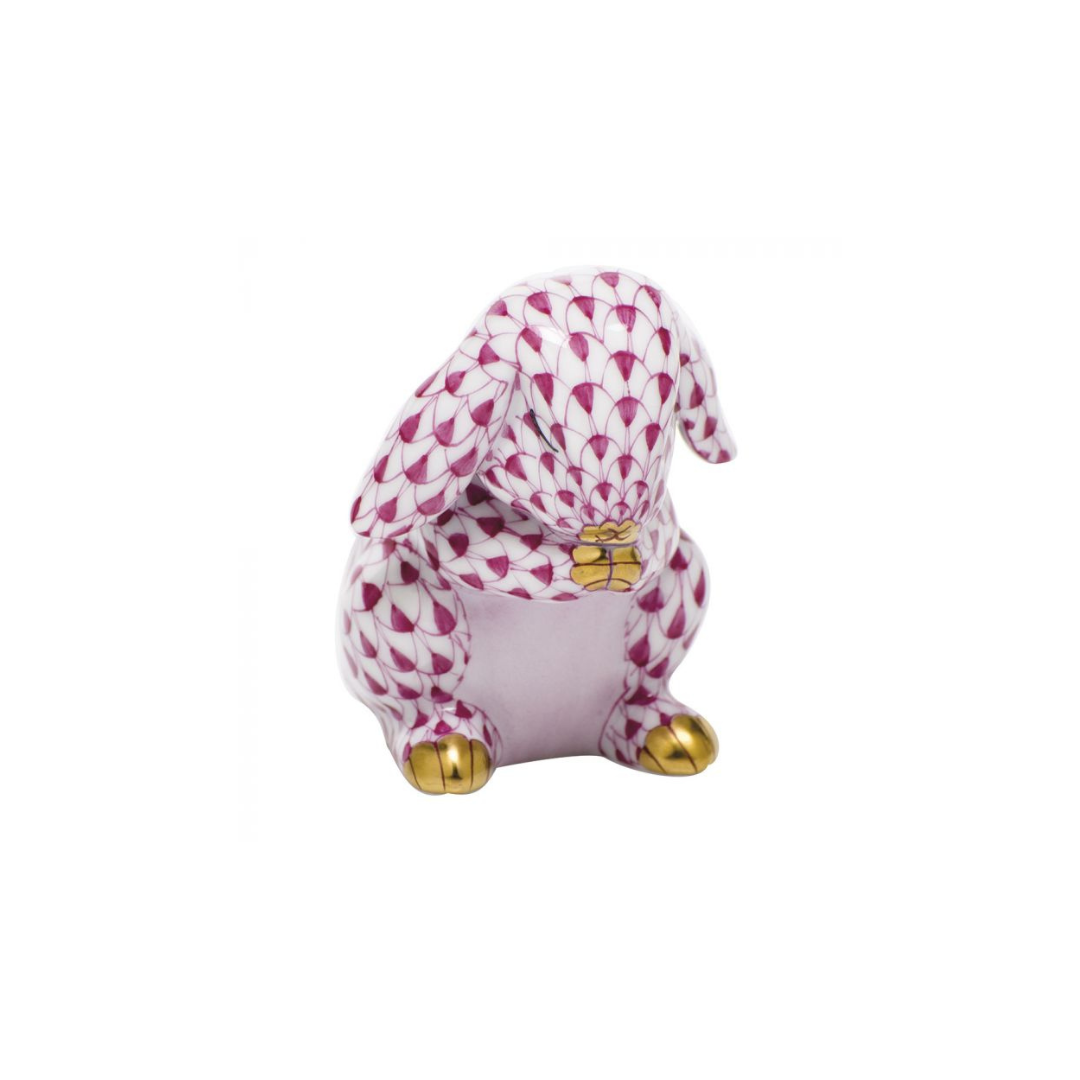 Herend Praying Bunny - Raspberry