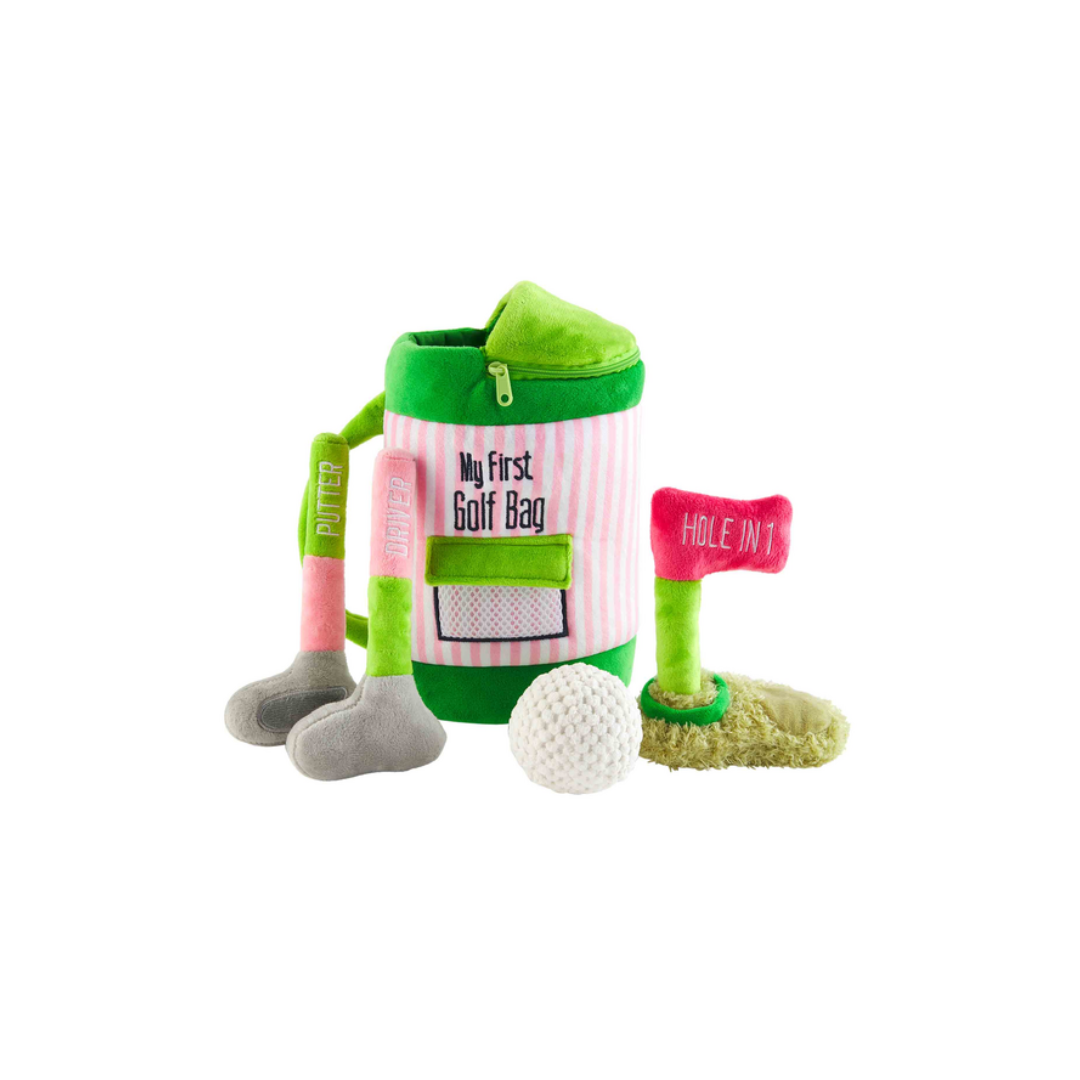 My First Golf Bag Plush Set-Pink