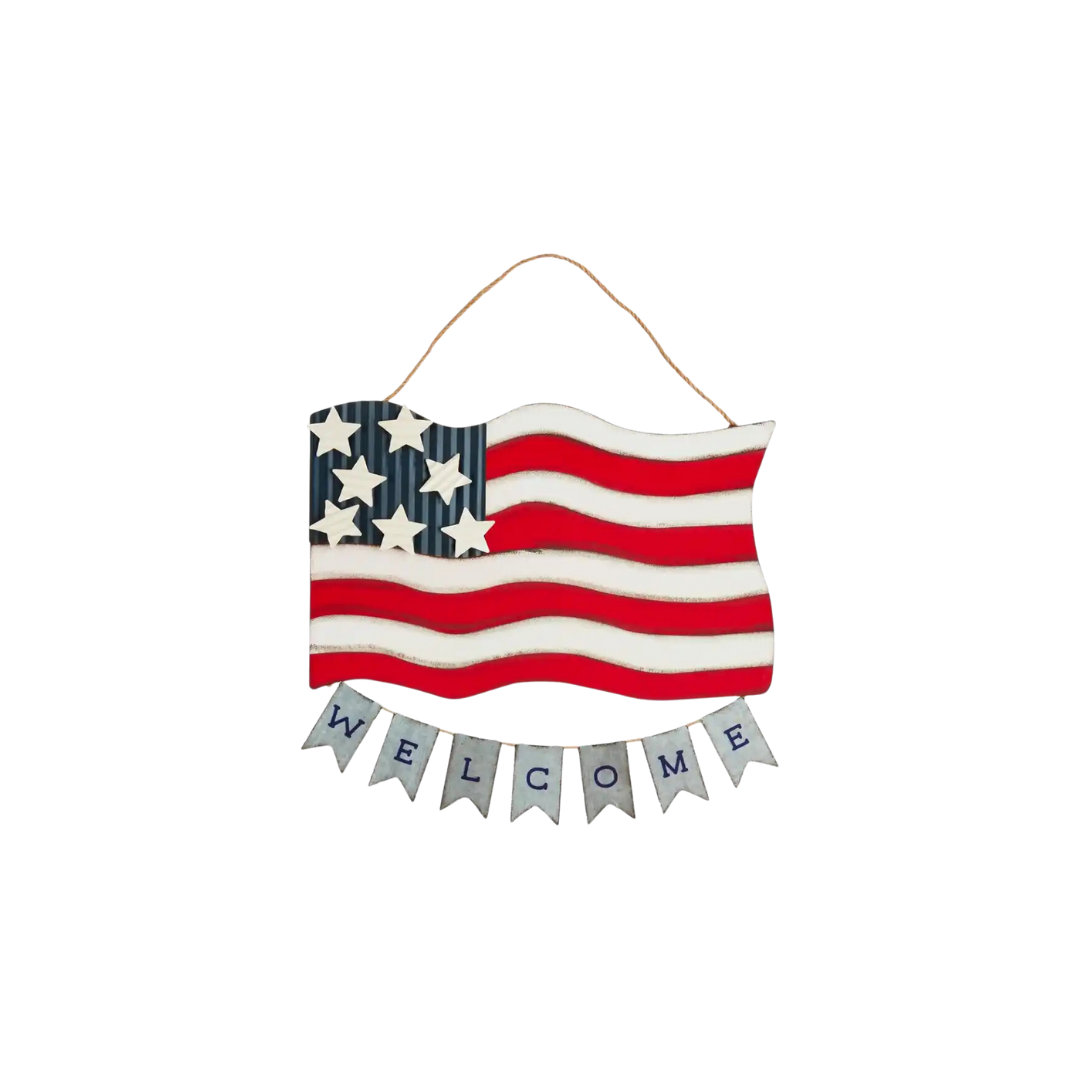 Americana Tin Door Hanger