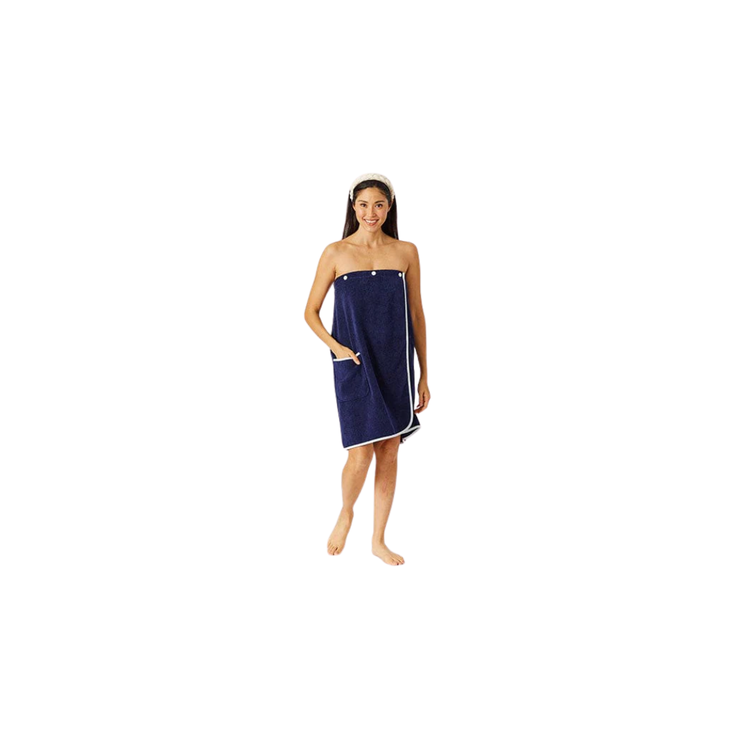 Weezie Women's Shower Wrap - Navy