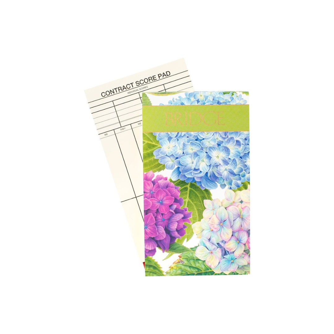 Caspari Hydrangea Garden Bridge Score Pad
