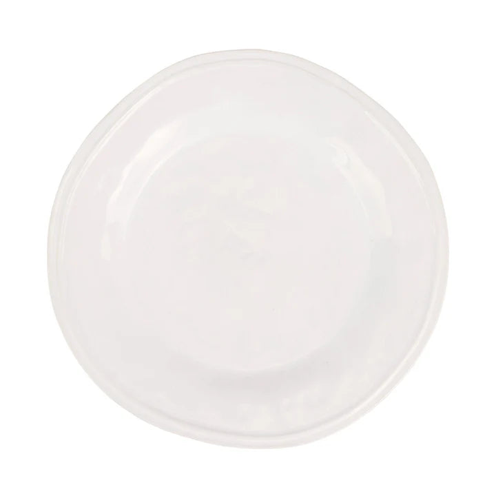 Vietri Aria White Dinner Plate
