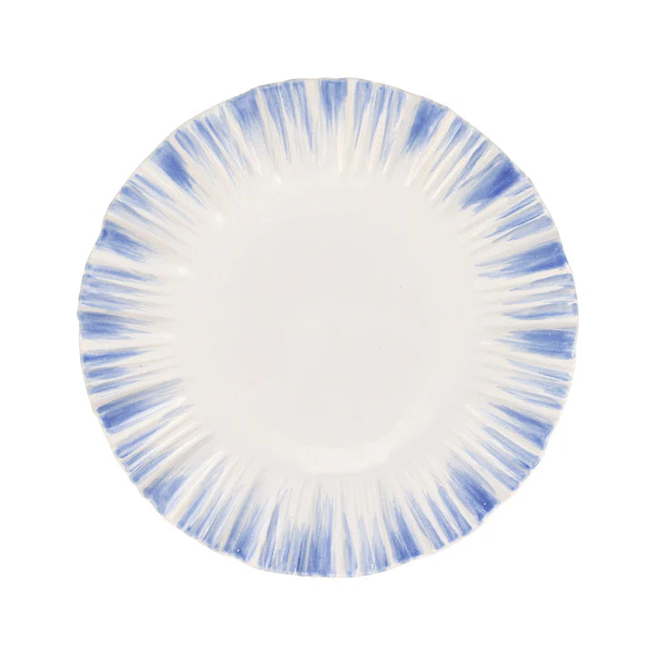 Vietri Bari Blue and White European Dinner Plate