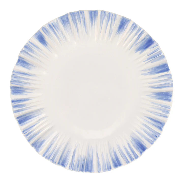 Vietri Bari Blue and White Small Round Platter