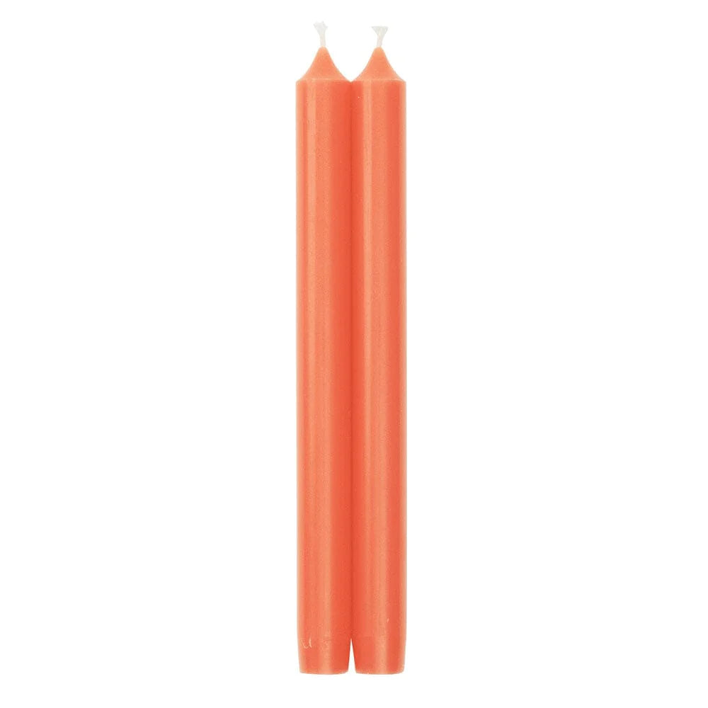 Caspari Coral Crown 10" Taper Candle - Pair