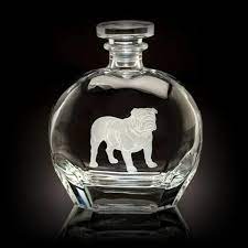 Round Bulldog Decanter