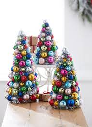 13" Ball Ornament Tree