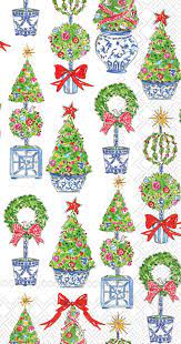 Bright Topiary Tree Guest Napkins